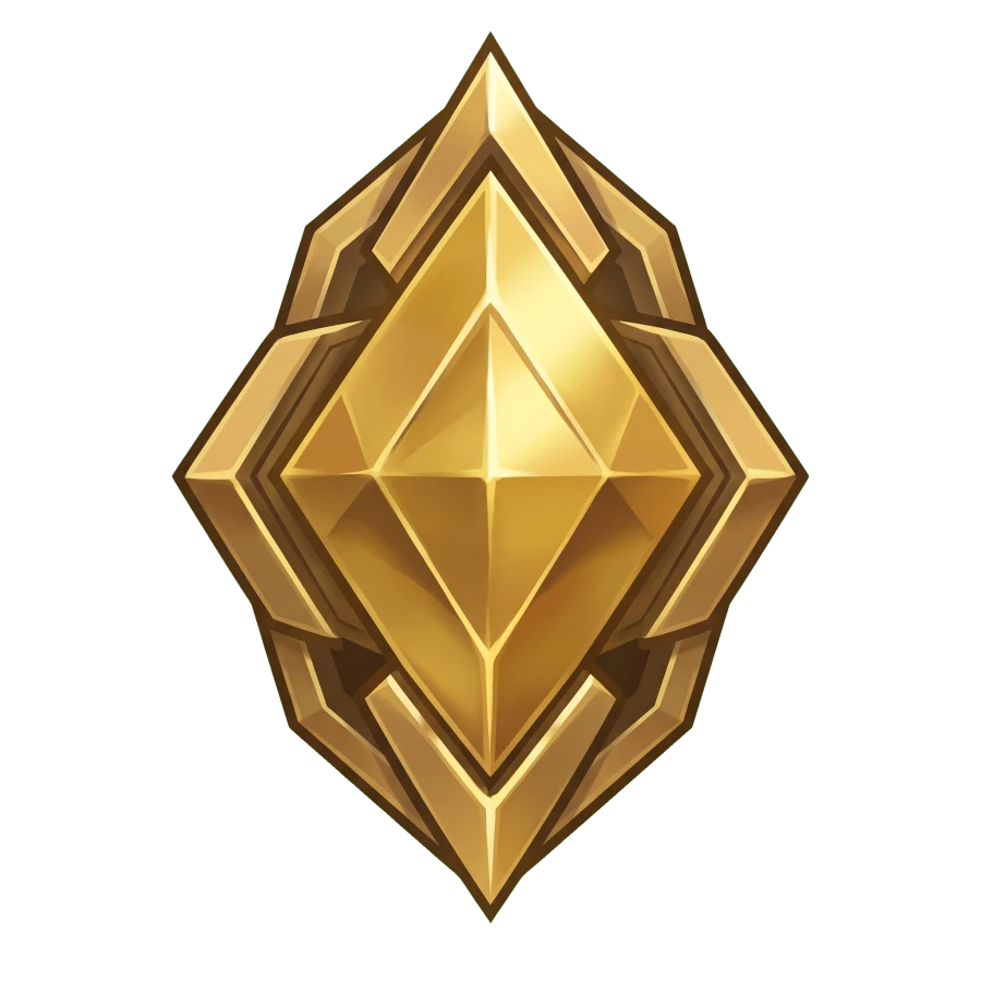 Gold rank emblem